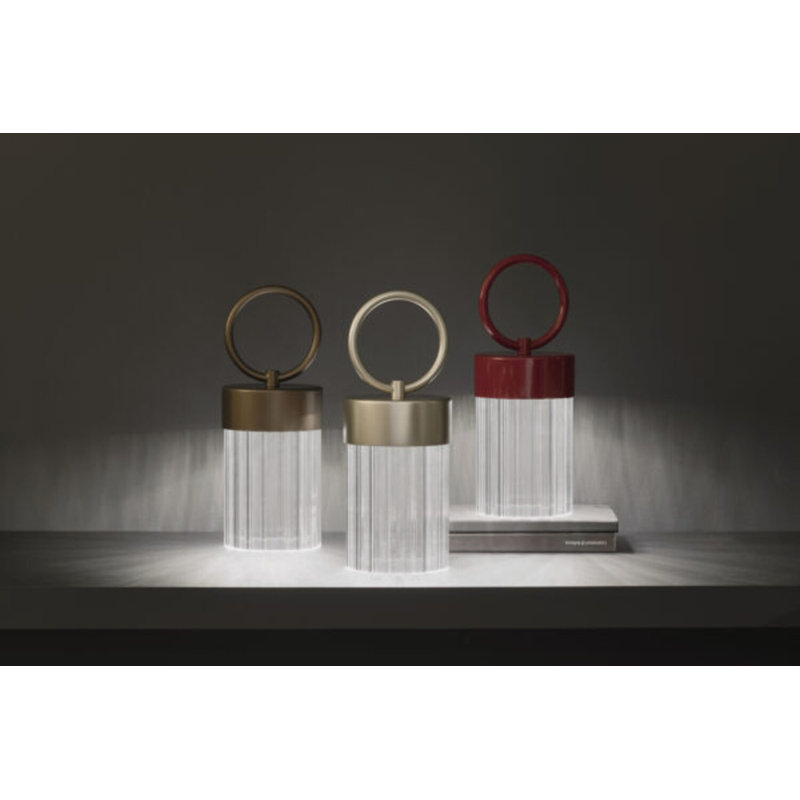 Claretta Battery Lamp, Dark Red