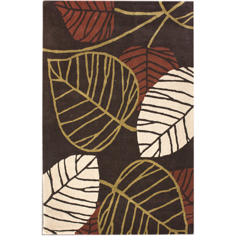 Tapis brun Intisaar Xoves, Rectangle 7 pi 7,2 po x 9 pi 6 po