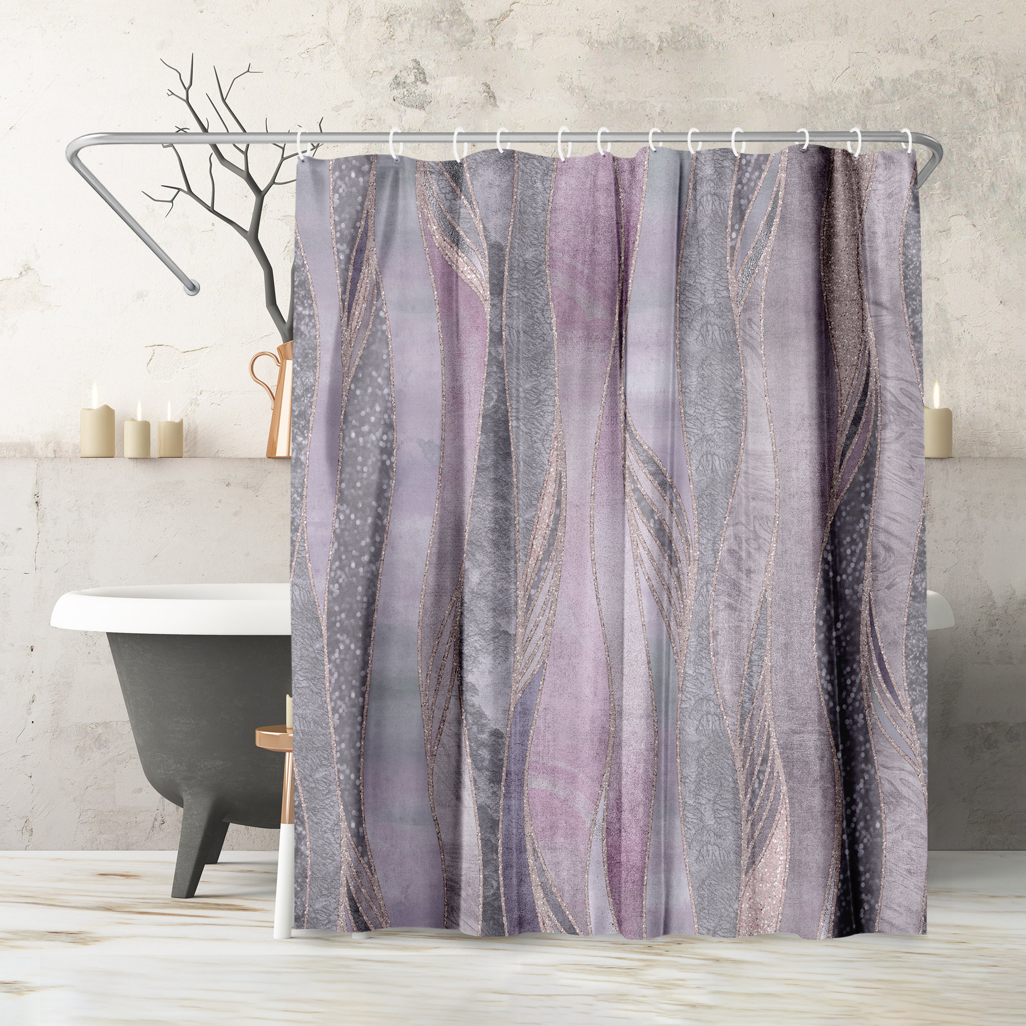 The Twillery Co.® Vintage Shower Curtain Misty Meadow by PI Creative Art &  Reviews