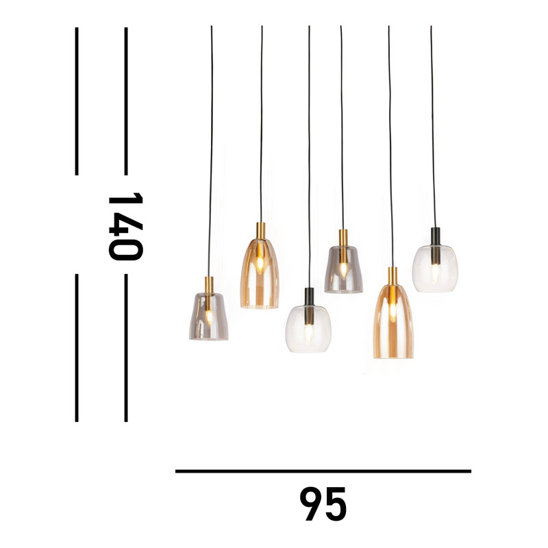 Ashtabula 6 - Light Statement Chandelier