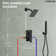 Dual-Function Shower Faucet Set, Pressure-Balanced Shower System with Handheld Spray