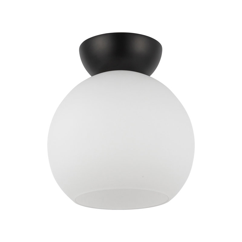 Plafonnier encastré Arcadia, Noir, H 9 po x l 7,88 po x P 7,88 po