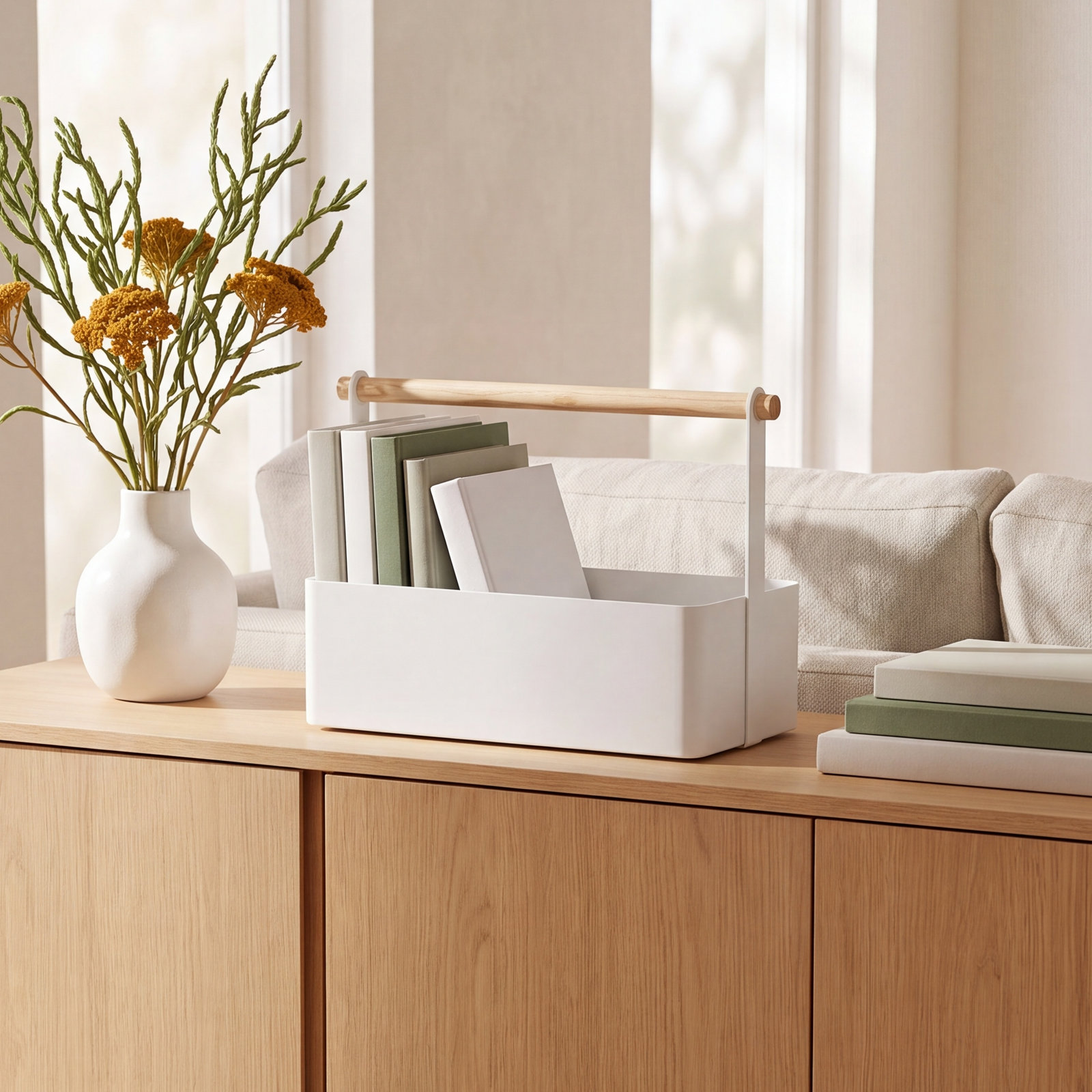 Tosca Storage Organizer Bin, 6.3" H x 11.4" W x 5.1" D