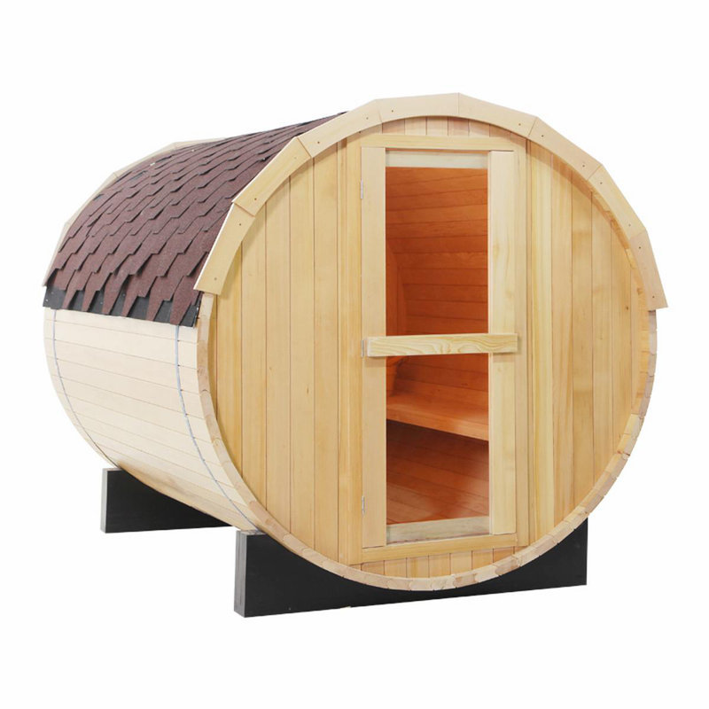 Direct Wicker 4 - Person Outdoor Traditional Steam Sauna in Hemlock