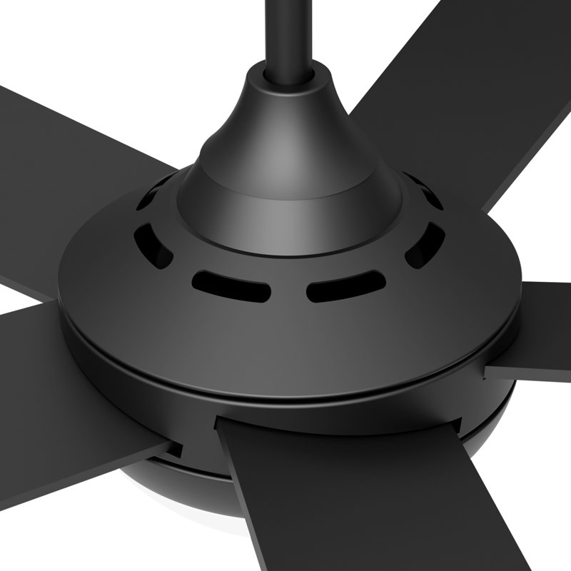 Ventilateur de plafond intelligent 48 po avec ensemble d'éclairage inclus, WiFi / APP / Voix / Télécommande, moteur à courant continu réversible à 5 pales et à faible bruit à 5 pales