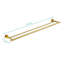 Barre à serviettes 23,6 po en acier inoxydable doré brossé - fixation murale, pour salle de bain, chambre à coucher, buanderie et cuisine-860040155