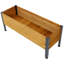 Lit surélevé rectangulaire en bois pour jardin