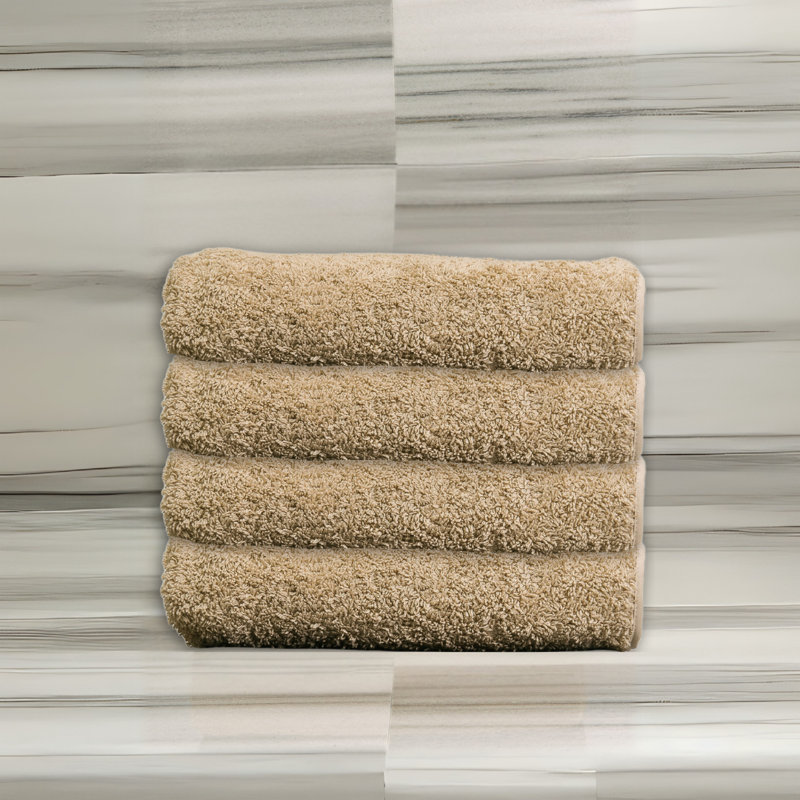 Essuie-mains à passepoil Hammam, Beige