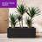 40"W x 12"D x 16"H, Black Rectangular Metal Planter Box with Drainage Holes, All-Weather Outdoor Plant Container for Patio, Yard, or Balcony, Block Series, Span Planter-581455098