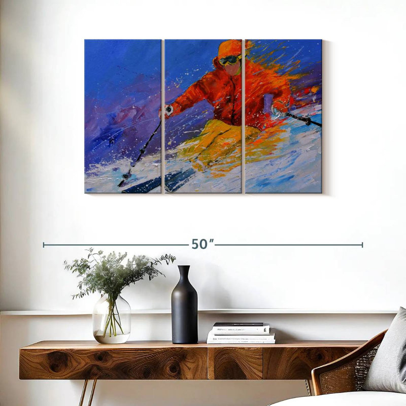 Sireci Expert Skiing, 24" H x 38" W