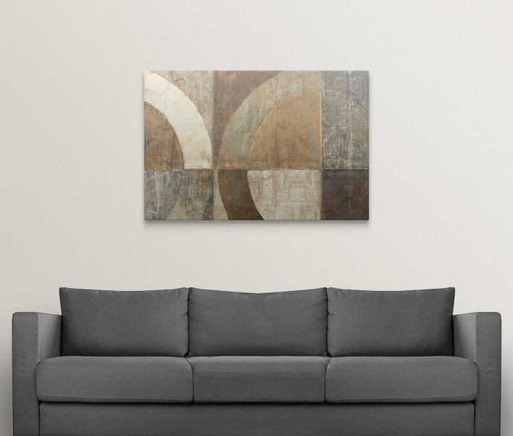 «Circular Sculpture», reproduction, H 32 po x l 48 po x P 1,5 po, Toile