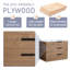 Ensemble de meuble-lavabo mural simple 30 po