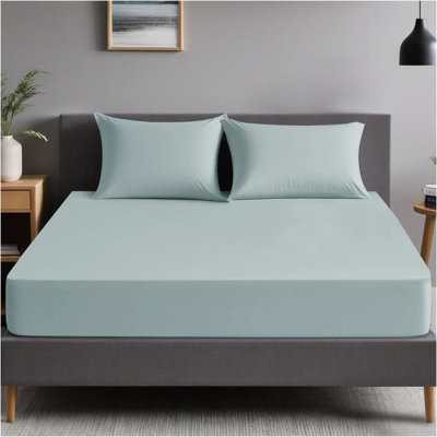 Diamond Cotton Blend Fitted Sheet