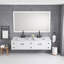 Miroir de salle de bain 72 x 36 pouces à DEL avec façade et rétroéclairage, miroir de meuble-lavabo mural, anti-buée, mémoire, 3 couleurs, réglable en continu-844834682