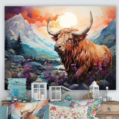 Yak Pastel Wilderness Territory sur toile