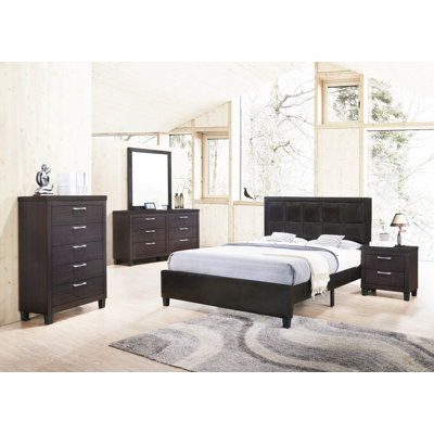 Ensemble de chambre à coucher grand lit 6 pièces Oren Kilgo