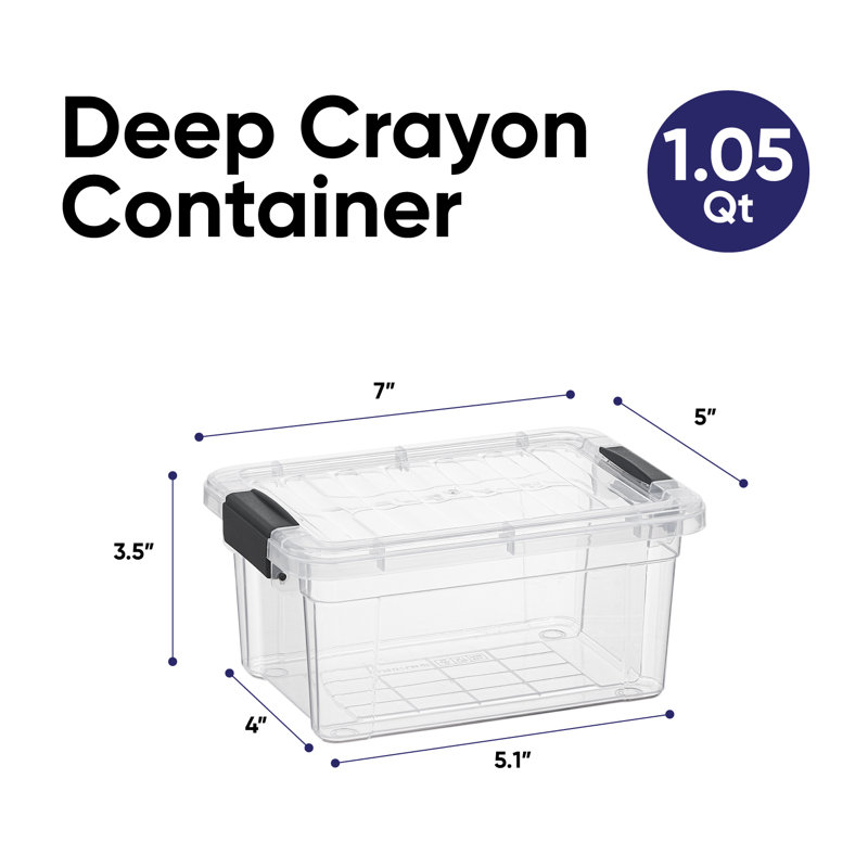  Boîte de crayons en plastique empilable X5, 1,05 pte