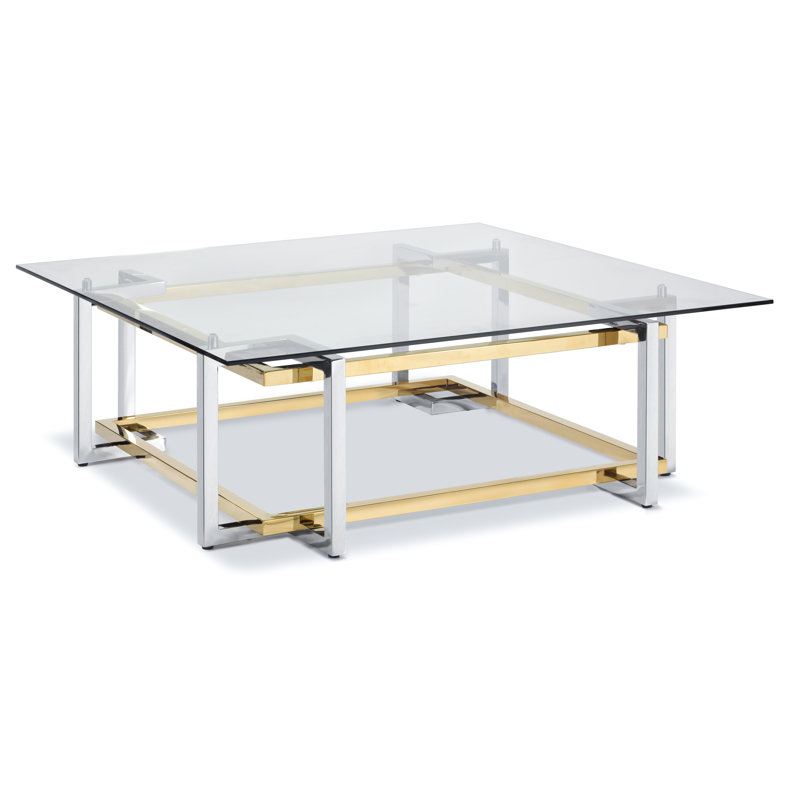 Temple Cloud Glass Top Coffee Table