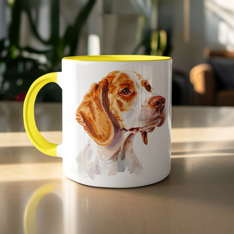 Mug, 2, Yellow