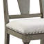2 chaises d'appoint en lin beige rustique, style esthétique chêne vieilli