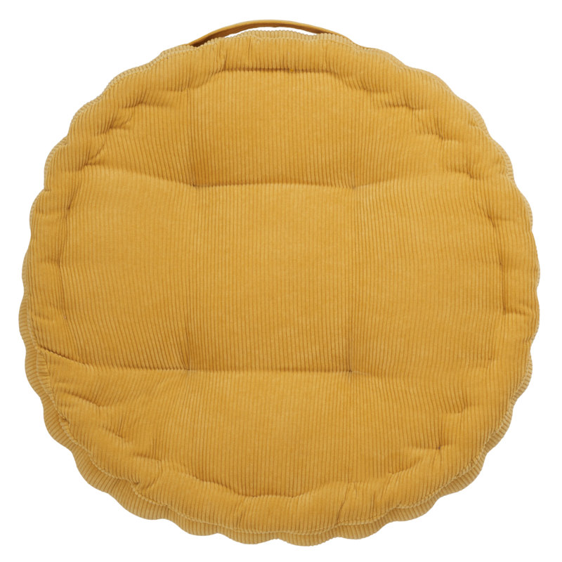  Round Floor Pillow, Yellow