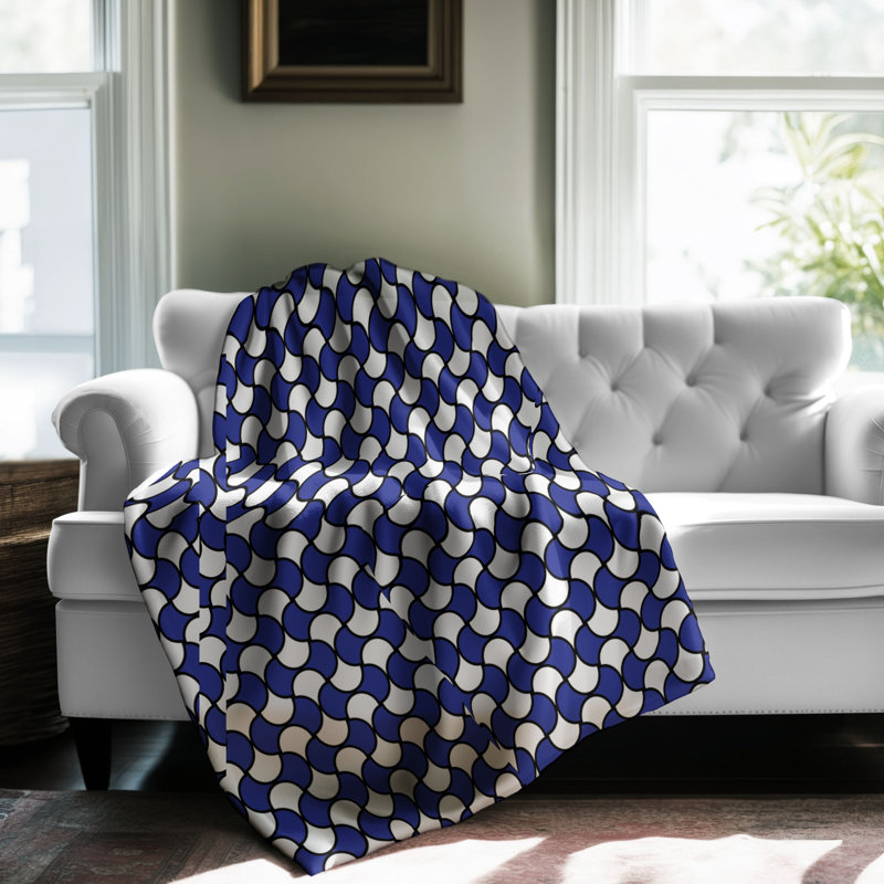 Queenly Blue - 1 pièce Sherpa Premium, Lit simple