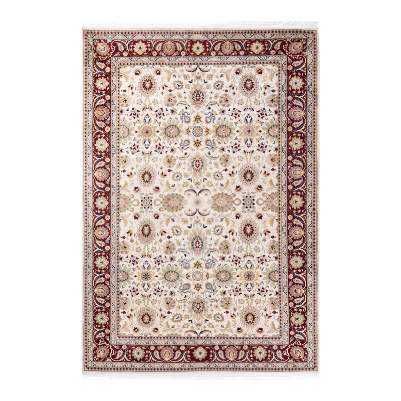 Classic One-of-a-Kind 6'4" X 9'2" Hand Knotted Area Rug