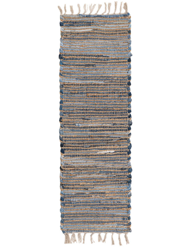 Kenyla Cotton Abstract Indoor Rug, Table Runner 1'2" x 5'1"