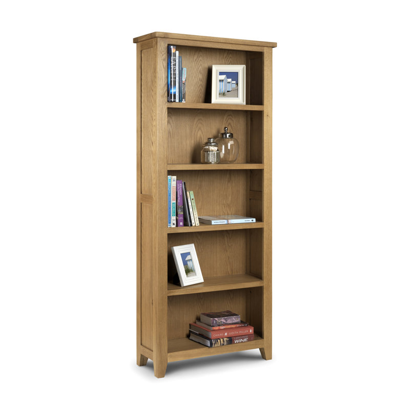 Nutmeg 190cm H x 80cm W Solid Wood Standard Bookcase
