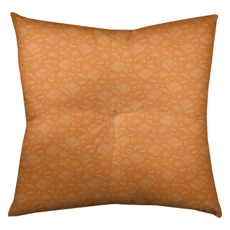 Coussin de sol Katelyn Elizabeth, 30 po x 30 po, Orange