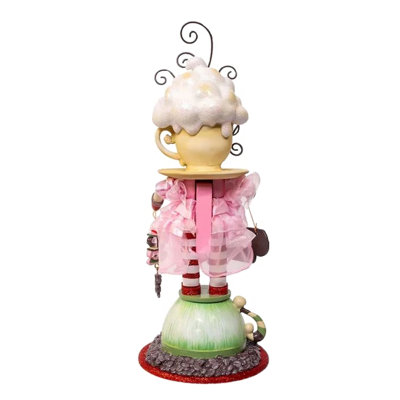 Kurt Adler Resin Hollywood Nutcracker, Coffee Girl, 12in