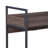 Rectangular Serving Cart with 2 Tier Shelf, Walnut and Black