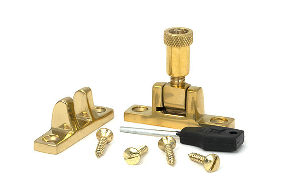 Brompton Brighton Fastener - Narrow (Square), Polished Brass