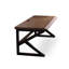 Bureau rectangulaire en bois massif noir-2048310228