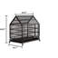 Cage pliante en métal pour grand et moyen chien, cage avec toit pointu et plateau amovible