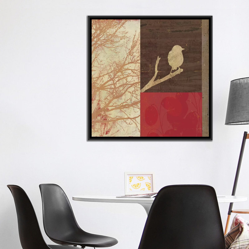 « perché ii », reproduction sur toile, H 18 po x l 18 po x P 1,5 po, Toile avec cadre noir, Pas de tapis