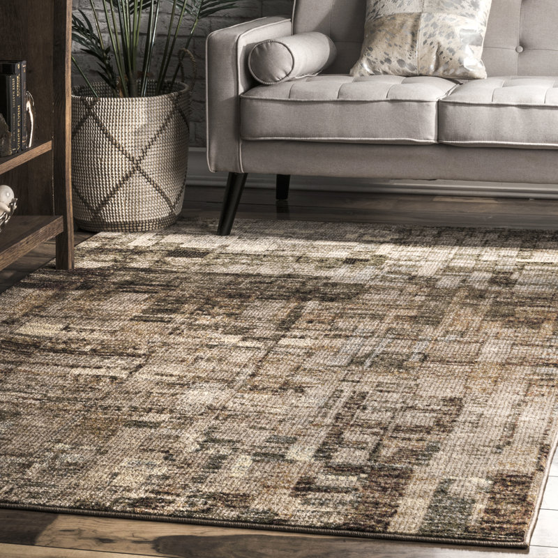 Cantin Abstract Indoor Rug, Rectangle 4' x 6'