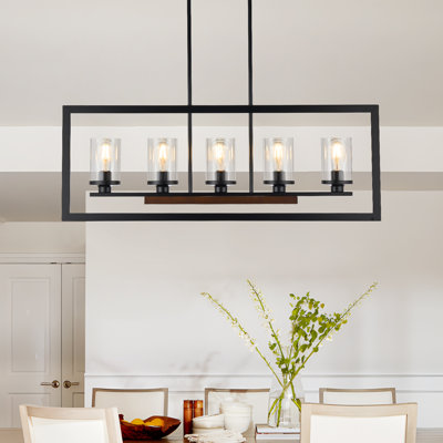 Luminaire suspendu pour îlot de cuisine 5 lumières