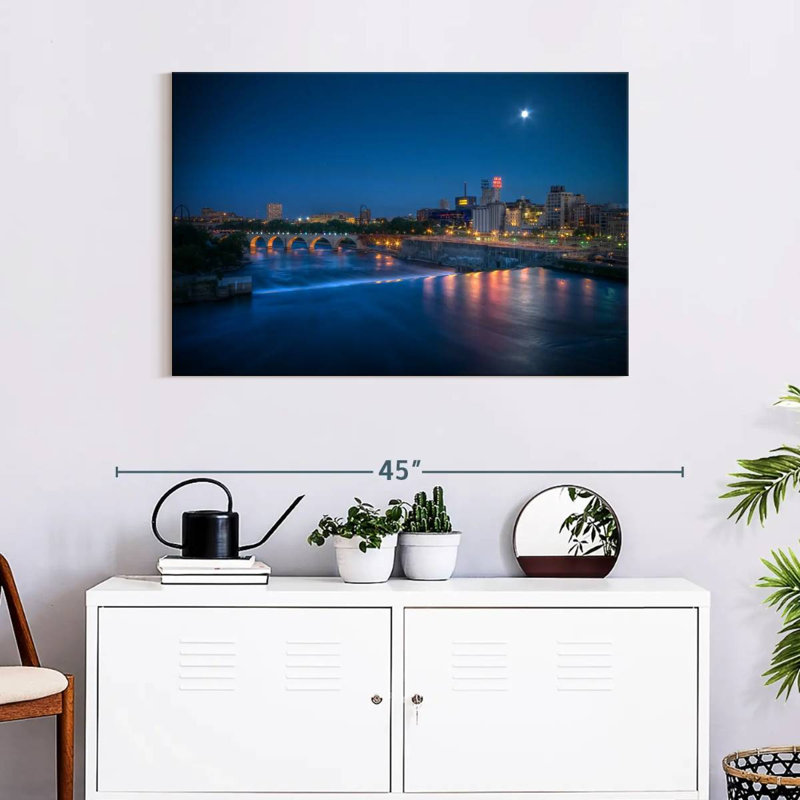 Bridge Over Mississippi River, 24" H x 36" W