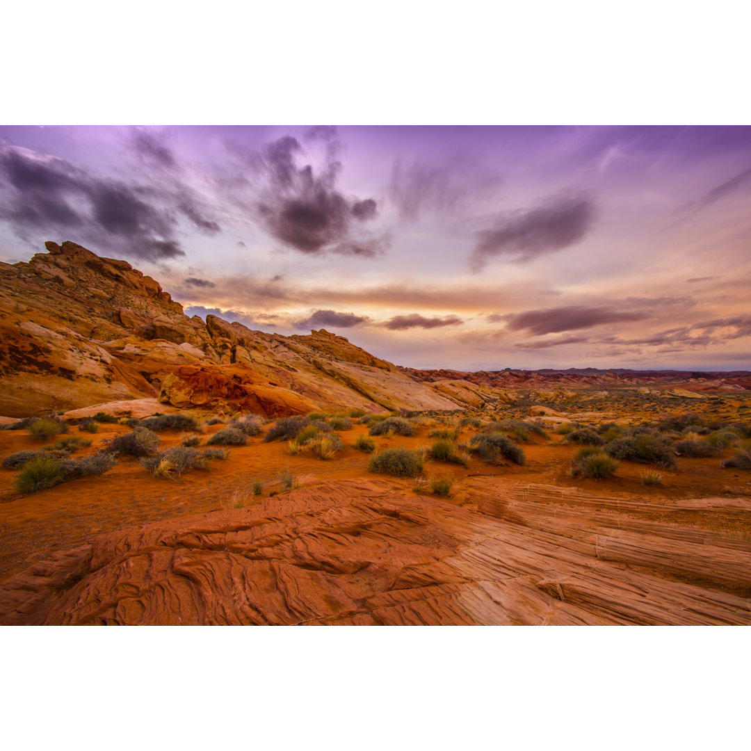 Sonnenuntergang im Red Rock Canyon von KiskaMedia - Drucken