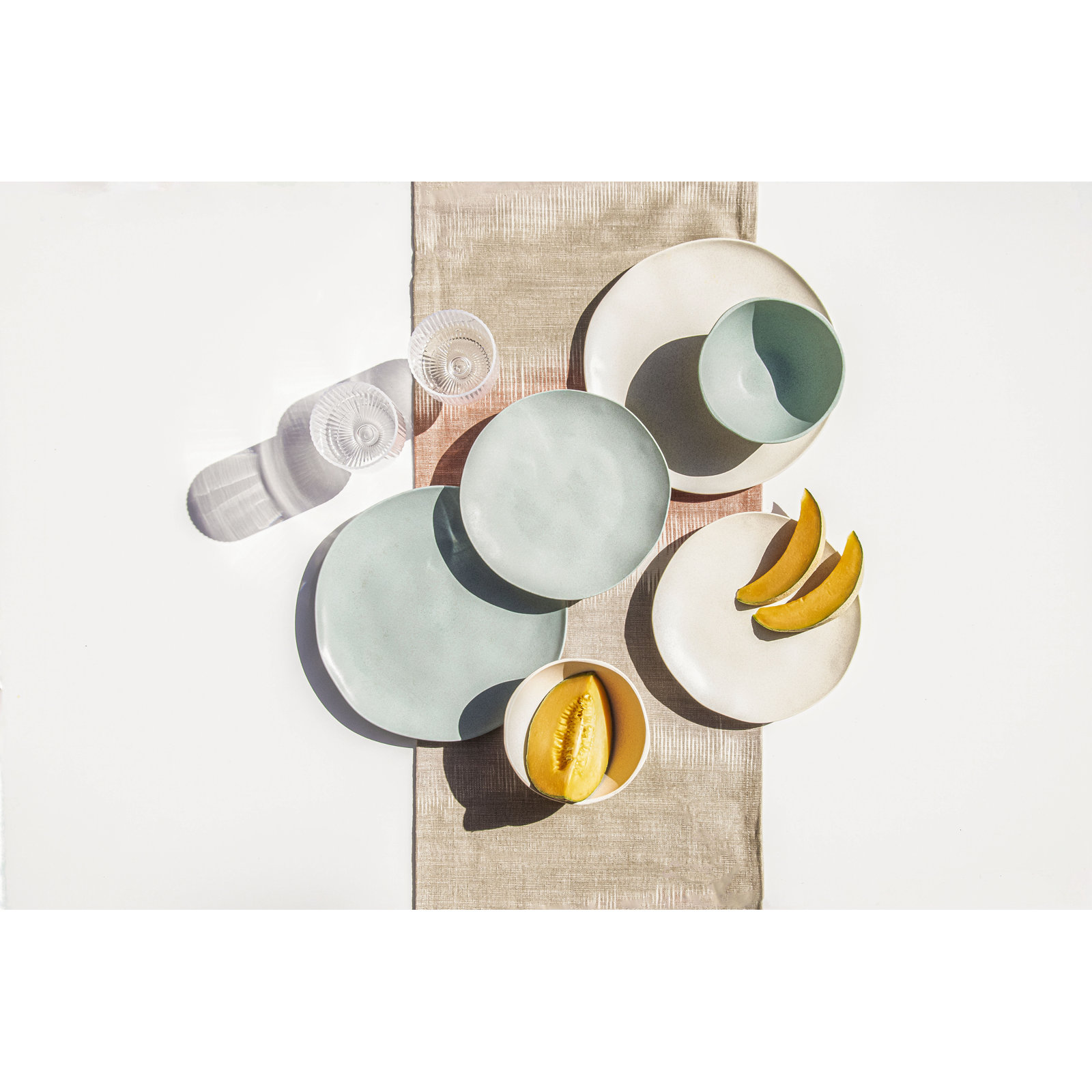 Rudmal Organic Wheat PP Dinner Plate, Sage Green