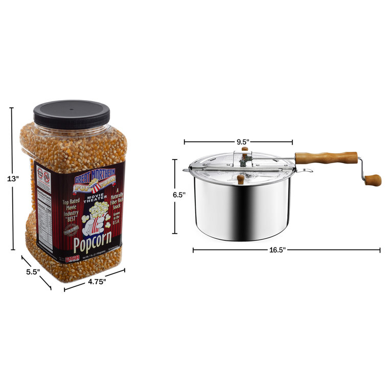 Zippy Pop 5.5-Quart Stovetop Popcorn Maker