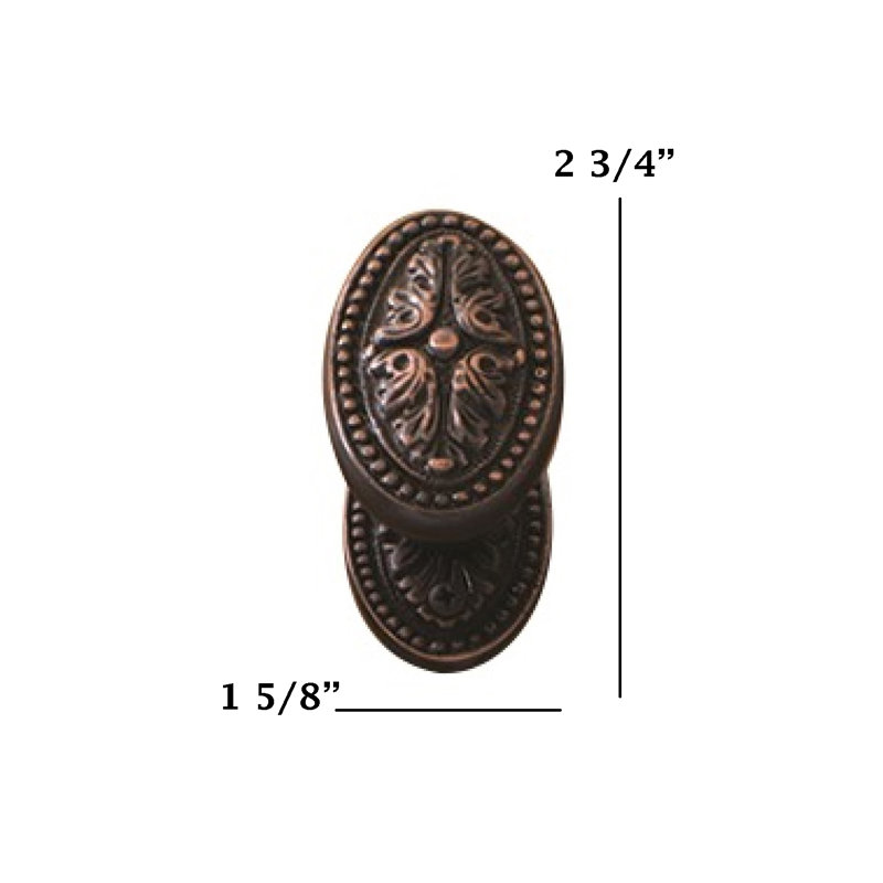 Avalon Knob with Circle Rosette, Venetian Bronze