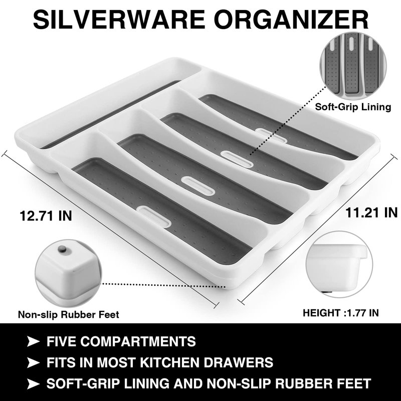 HUDSON & ASHTON LLC 40-Piece Silverware Set With Storage Box, Mirror-Polished, Dishwasher-Safe