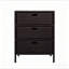 Porte-serviettes d'extérieur, 3 tiroirs, armoire de rangement en rotin