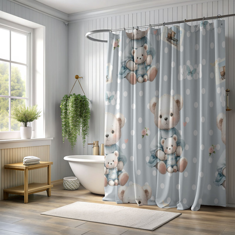 Rideau de douche Mama Bear - Premium 3, H 74 po x l 71 po