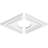 16"W x 10 5/8"H x 4"ID x 5 1/2"C x 1"P Diamond Architectural Grade PVC Contemporary Ceiling Medallion, Two Piece-36073097