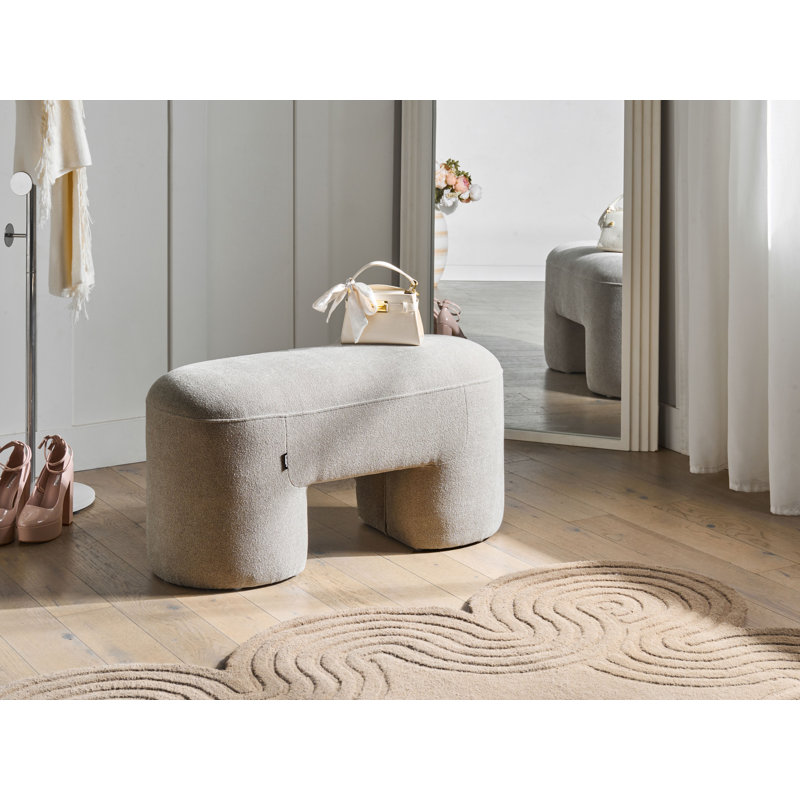 Bench Decorah Boucle , Beige