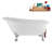 58" Streamlin Clawfoot Tub,Tray,Drain, Clawfeet-101628928-102219861