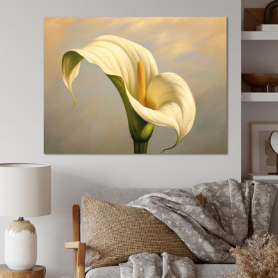 " White Green Lily Impressions "